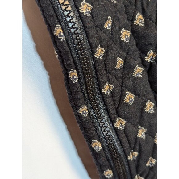 Vera Bradley Hanging Garment Bag Retired Pattern Black Provençal Fabric With Yel - Picture 3 of 11